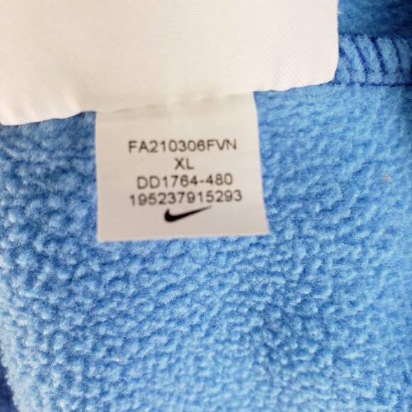 Nike Blue Pullover Hoodie With Front Pocket & Drawstring Hood Mens XL - Picture 10 of 10